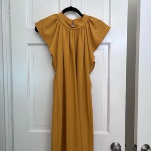 Mustard Yellow Calvin Klein Dress